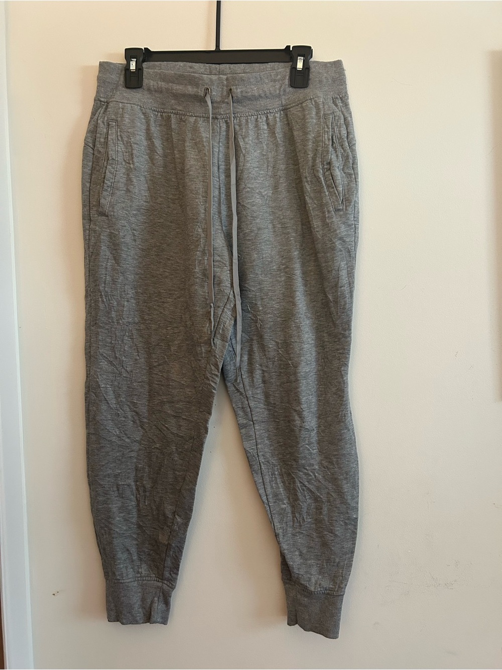 Athletic Works Men's Heather Gray Drawstring Joggers